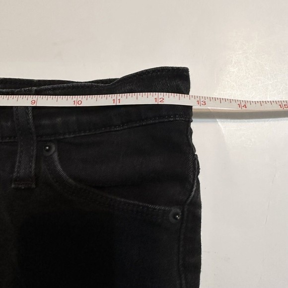 Hudson Size 25 Womens Jeans Natalie Skinny Mid Rise Black Denim 25x26 - Picture 6 of 10